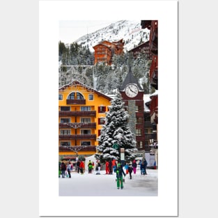 Les Arcs Arc 1950 French Alps France Posters and Art